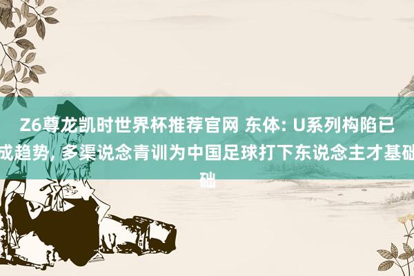 Z6尊龙凯时世界杯推荐官网 东体: U系列构陷已成趋势， 多渠说念青训为中国足球打下东说念主才基础