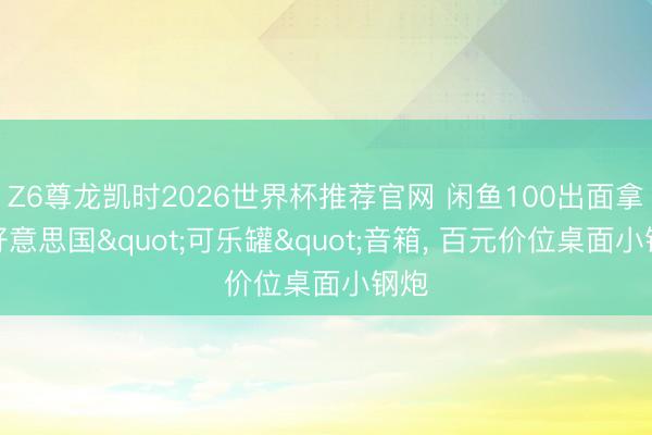 Z6尊龙凯时2026世界杯推荐官网 闲鱼100出面拿下好意思国"可乐罐"音箱， 百元价位桌面小钢炮